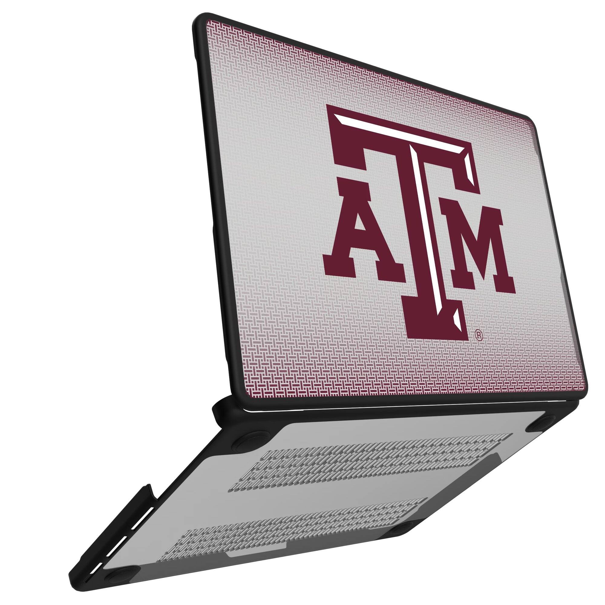 Alt View 1. Keyscaper - Texas A&M Aggies Linen MacBook Case - Pro 16 in - Multicolor.