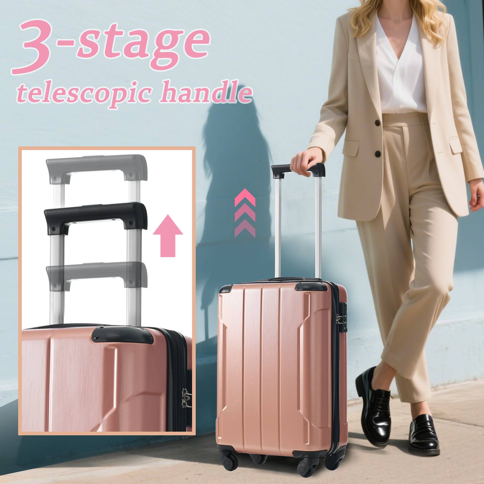 3-stage telescopic handle