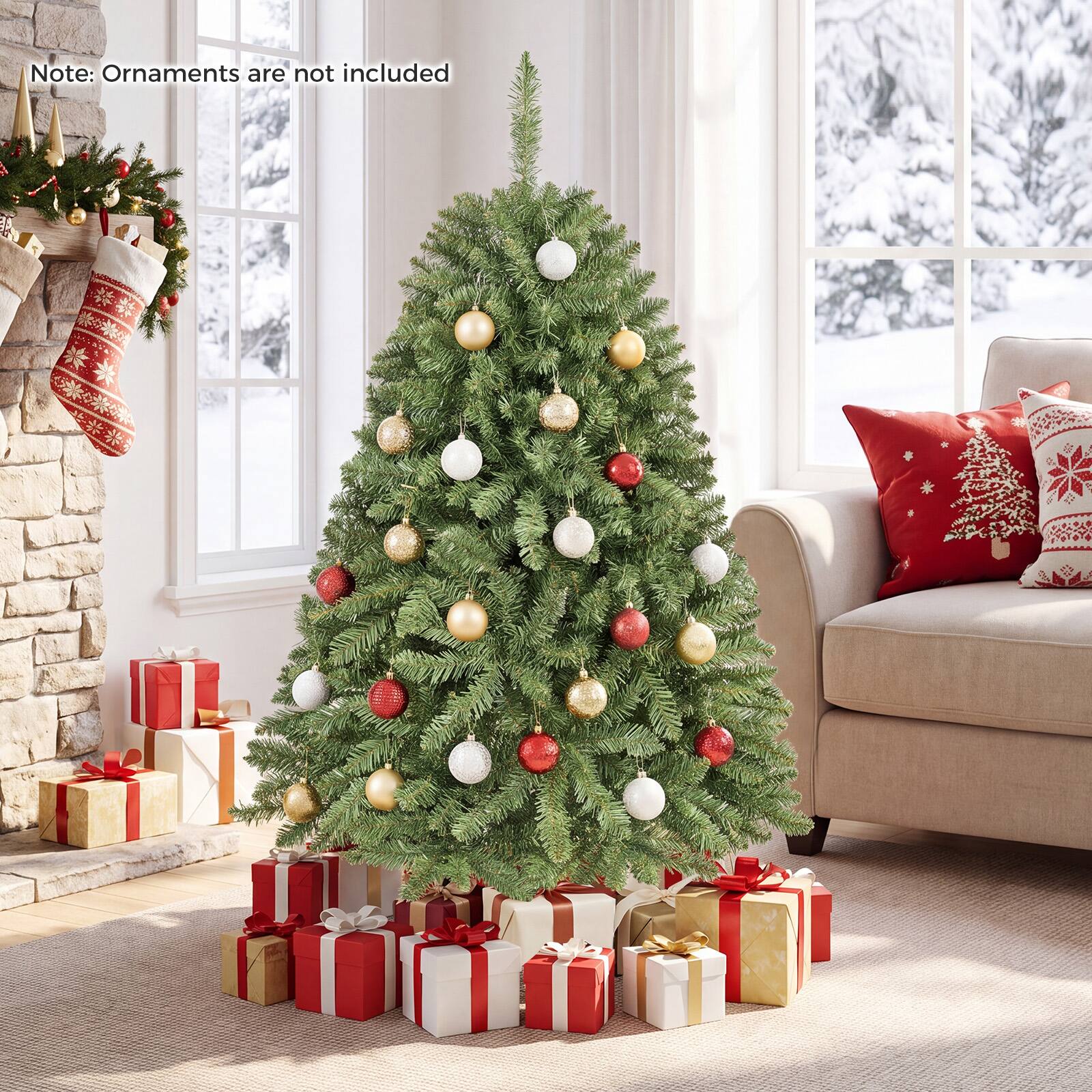 Note: Ornaments are not included