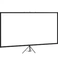 Front. VEVOR - Tripod Projector Screen with Stand 60 inch 16:9 4K HD Projection Screen Stand Wrinkle-Free Height - Black,White.