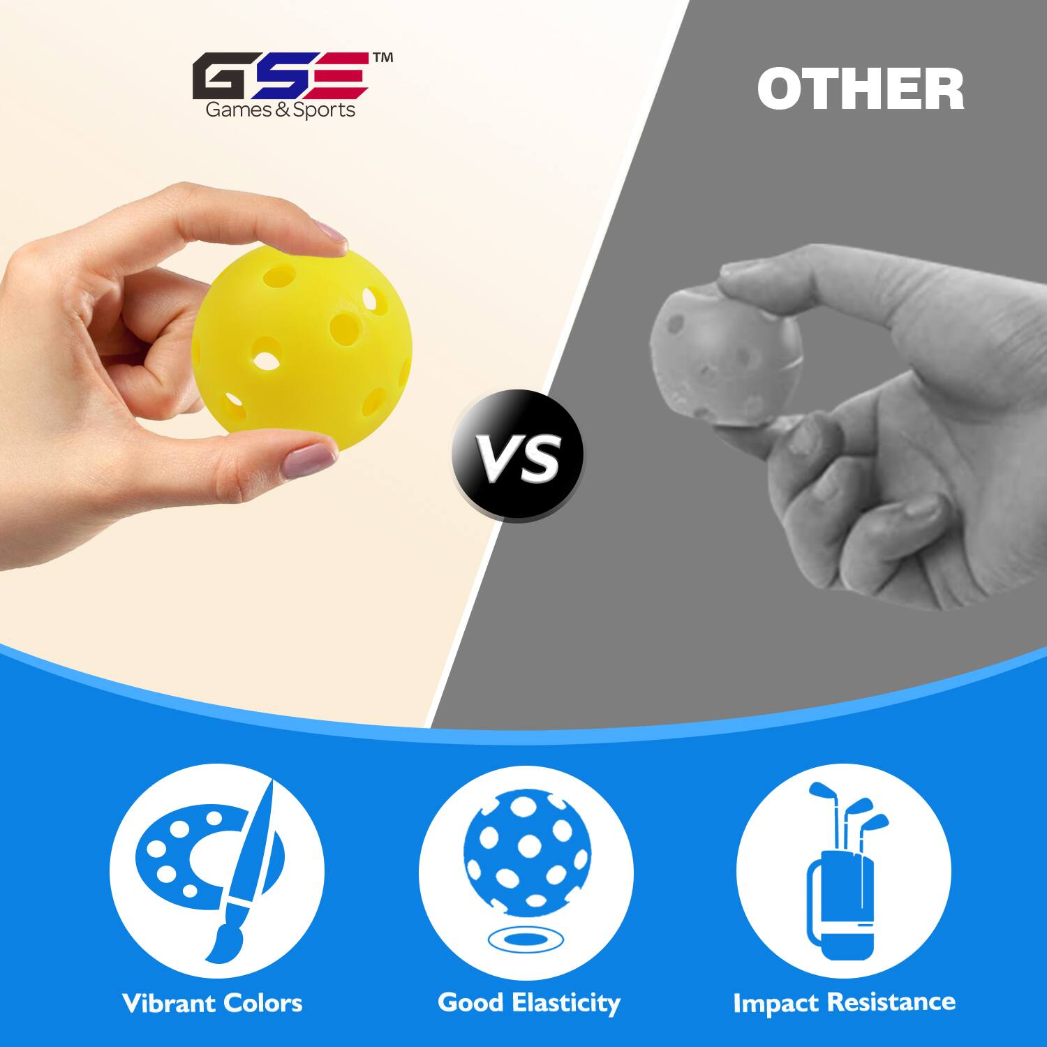 TM GSS Games & Sports OTHER VS Vibrant Colors Good Elasticity Impact Resistance
