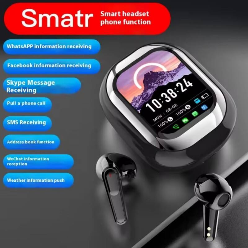 Smart headset  
Smart phone function  
- WhatsApp information receiving  
- Facebook information receiving  
- Skype Message Receiving  
- Pull a phone call  
- SMS Receiving  
- Address book function  
- WeChat information reception  
- Weather information push