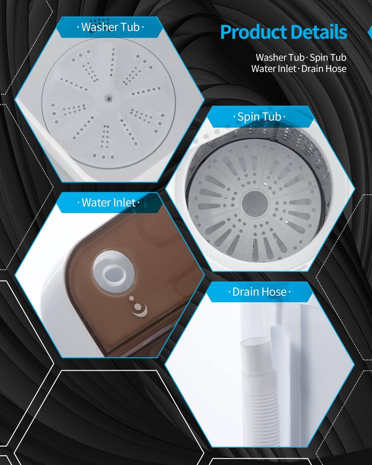 Product Details

- Washer Tub
- Spin Tub
- Water Inlet
- Drain Hose