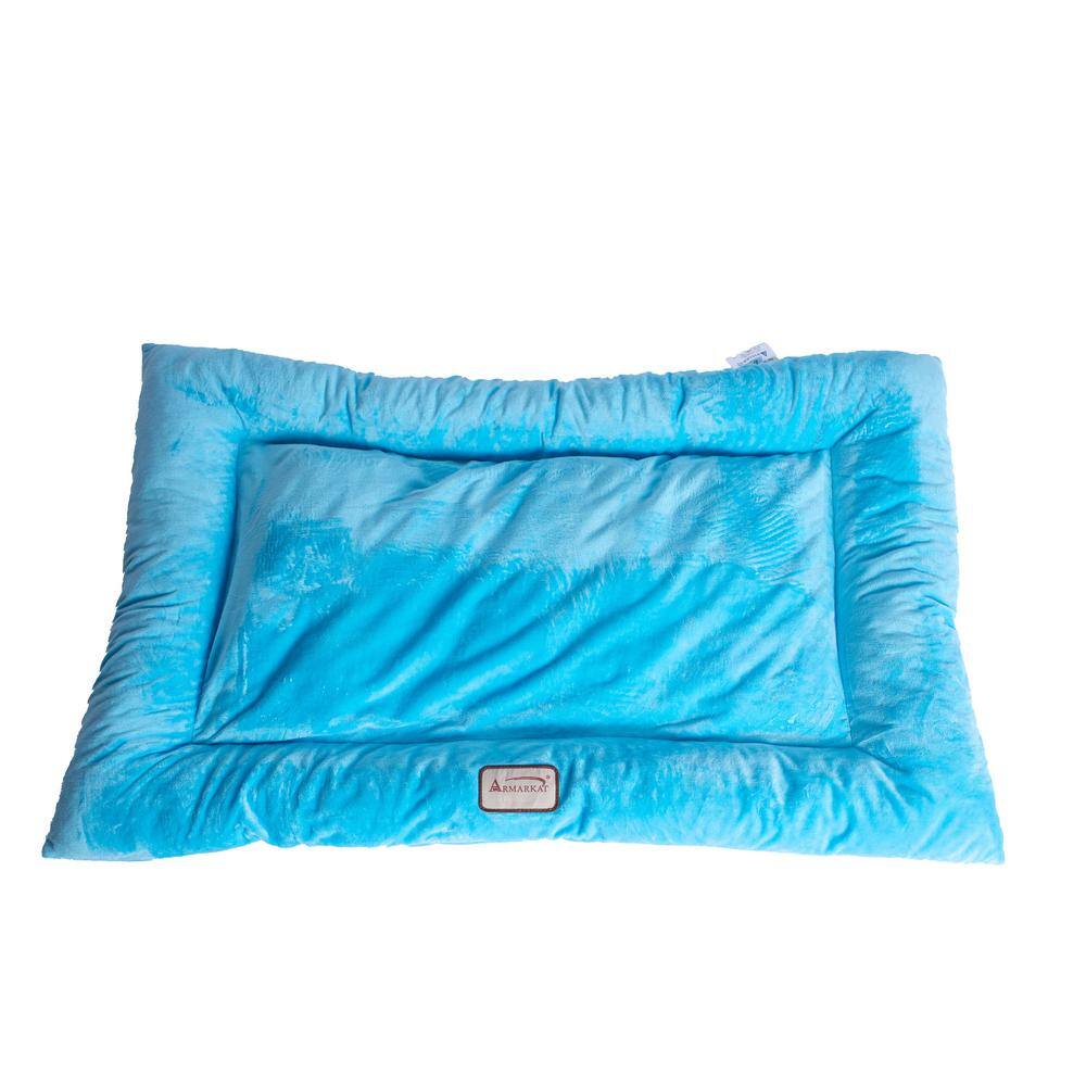 Alt View 5. Armarkat - Large Pet Bed Mat With Poly Fill Cushion In Sky Blue - Blue.