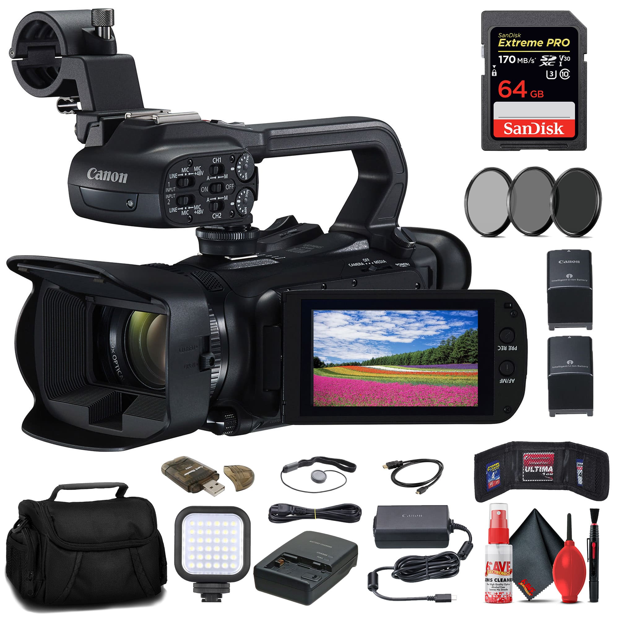 SanDisk Extreme PRO 170 MB/s 64 GB 3 V30 I 0 SanDisk Canon on 1 MIC MK +ah LNE 1 N ON OF NT - M 2 N LINE M MI HE C . EOA CDA CamN OPTICALc a PRE - INN 0 ULTIMA i SAVE as LEAND o