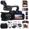 Bundle - Canon - XA60 Professional UHD 4K Camcorder + 64GB Memory Card + BP828 Battery Basic Bundle - Black w/ Starter Bundle