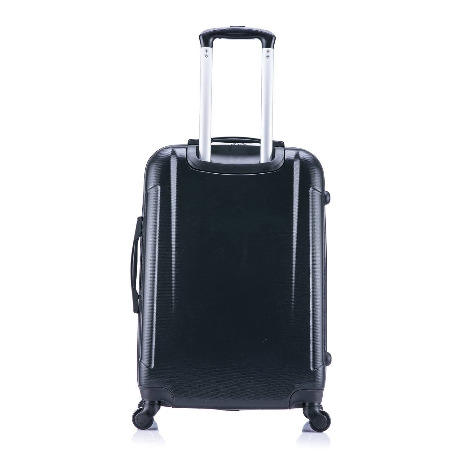 Alt View 1. InUSA - Pilot lightweight hardside spinner luggage 24" - BLACK.