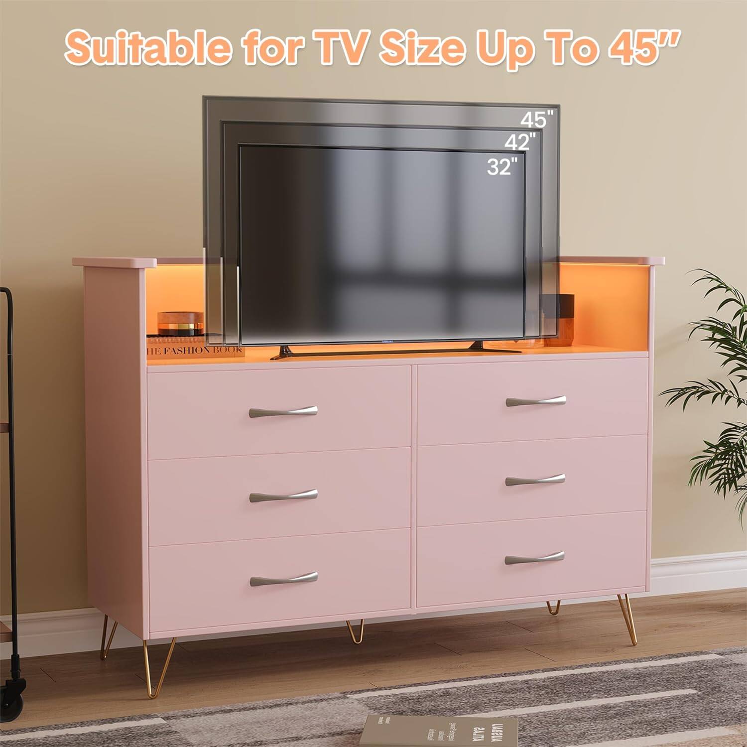 Suitable for TV Size Up To 45"

45"
42"
32"