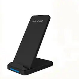 Kitcheniva - Fast Wireless Charging Stand Dock for Samsung Galaxy iPhone Phones - Black