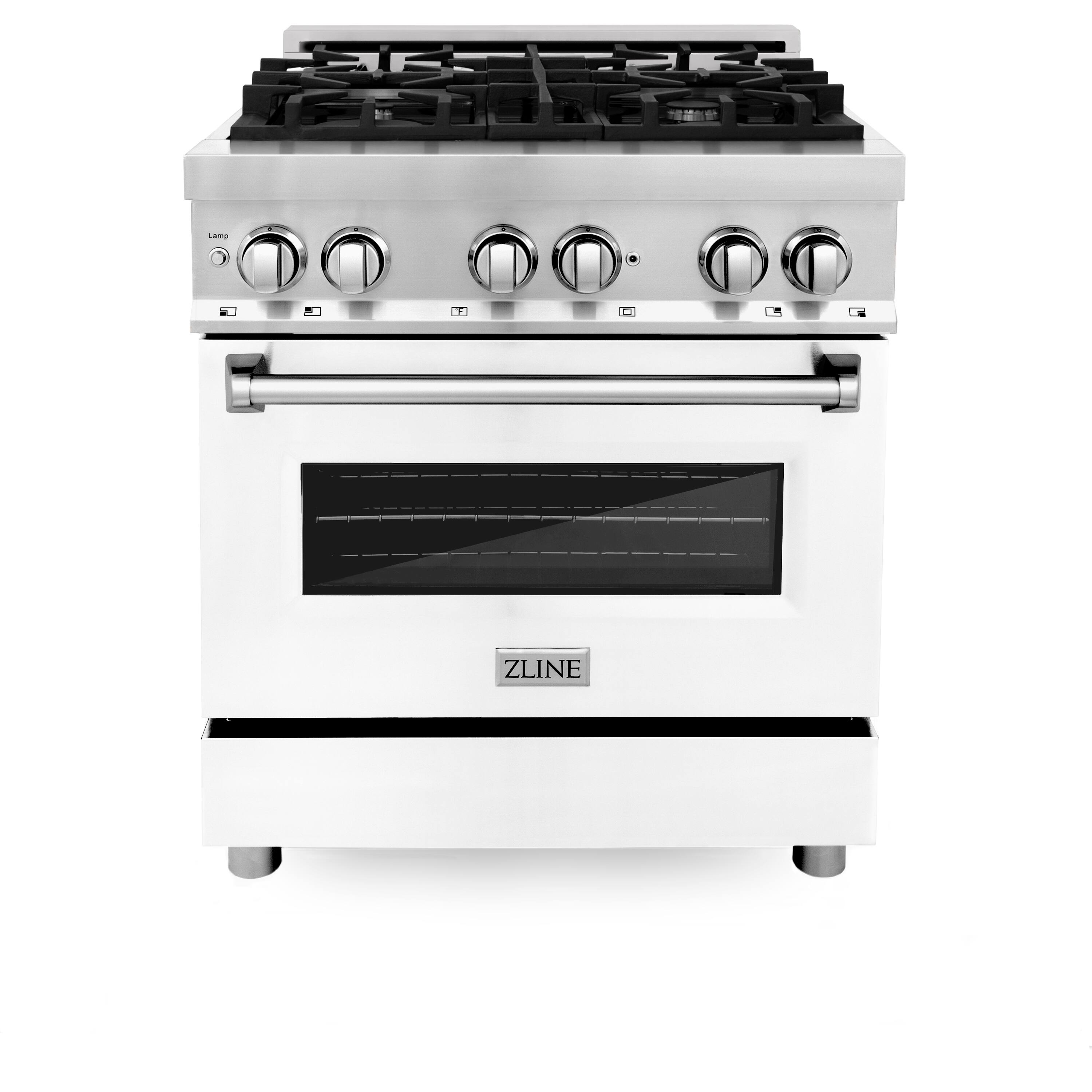 ZLINE 30" Legacy Dual Fuel Range w/ 4 Burner Cooktop & Electric Oven w