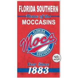 Jardine - Florida Southern Moccasins 11'' x 20'' Home Of The Sign - Scarlet