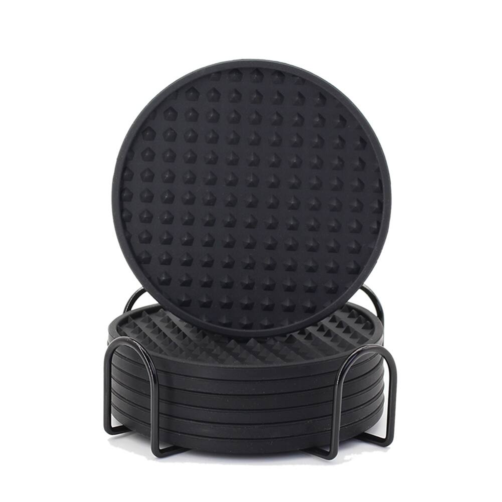 Front. GARVEE - Kitchen Bakers Rack with Power Outlet, 5-Tier Standing Industrial Microwave Oven Stand, Vintage Brown - Brown.