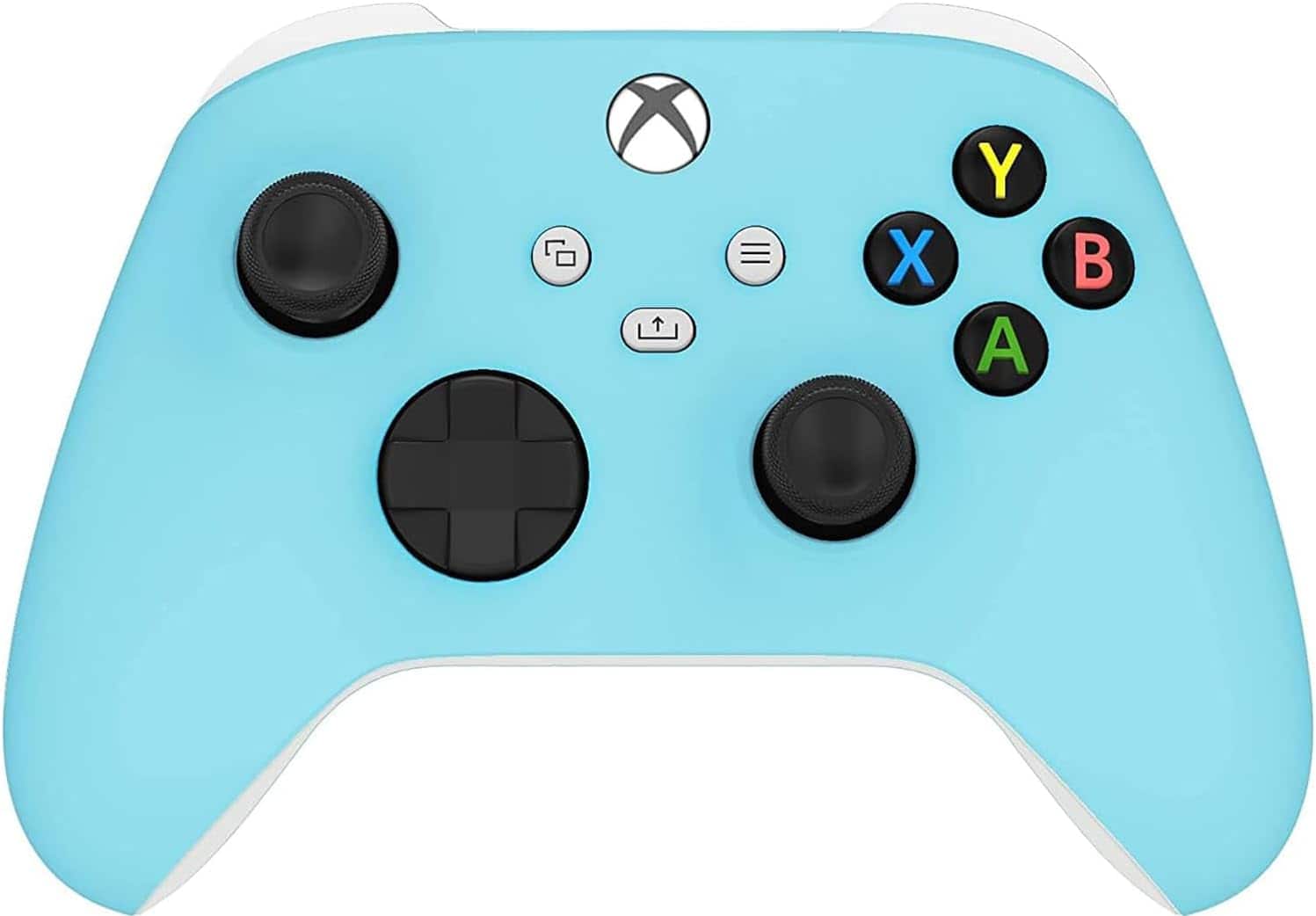 Front. Custom Controllerzz - Custom Wireless Controller for Xbox Series X|S, Xbox One, & PC - Baby Blue.