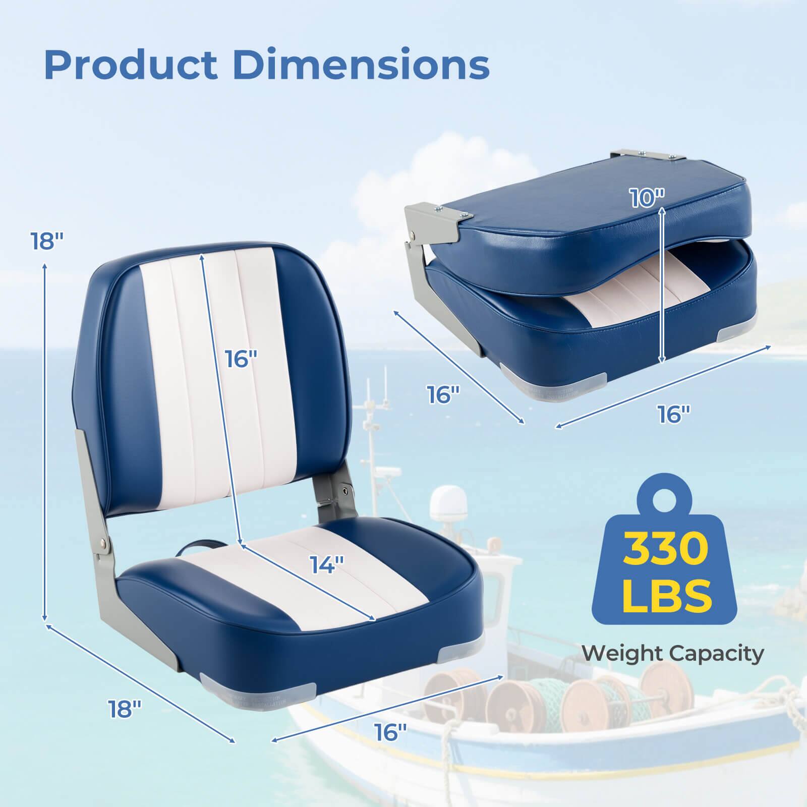 Product Dimensions: 10" x 18" x 16" x 16" x 16" x 14"  
Weight Capacity: 330 LBS