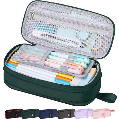 Front. Vulpecula Spade - Large Pencil Case Pouch, Big Capacity Pencil Bag, Portable Stationery Pen Pouch, Sturdy Pen Holder Organizer with.