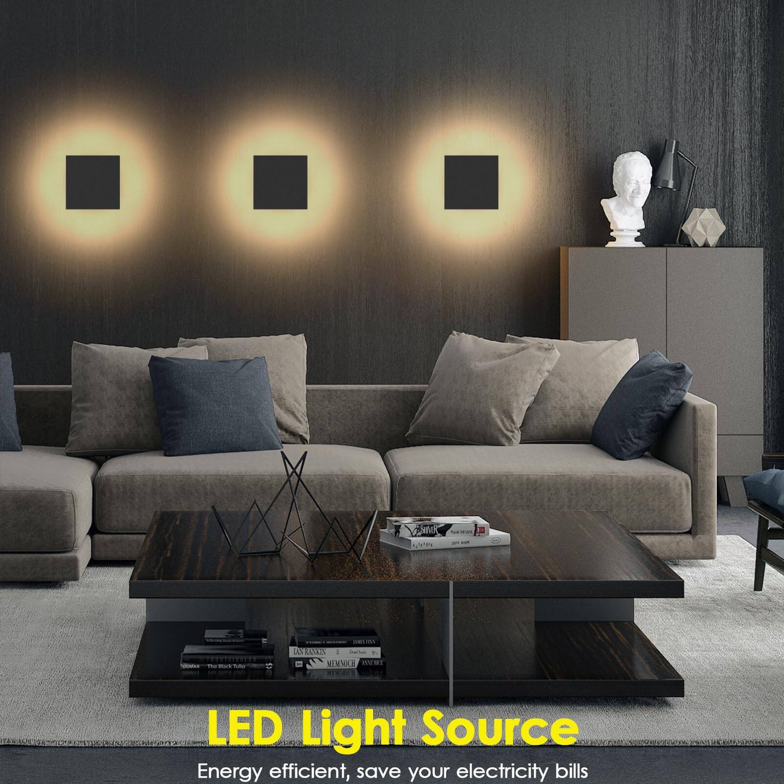 Dazzling Pops Packs LED Wall Light Outdoor Indoor Modern Wall Sconce ...