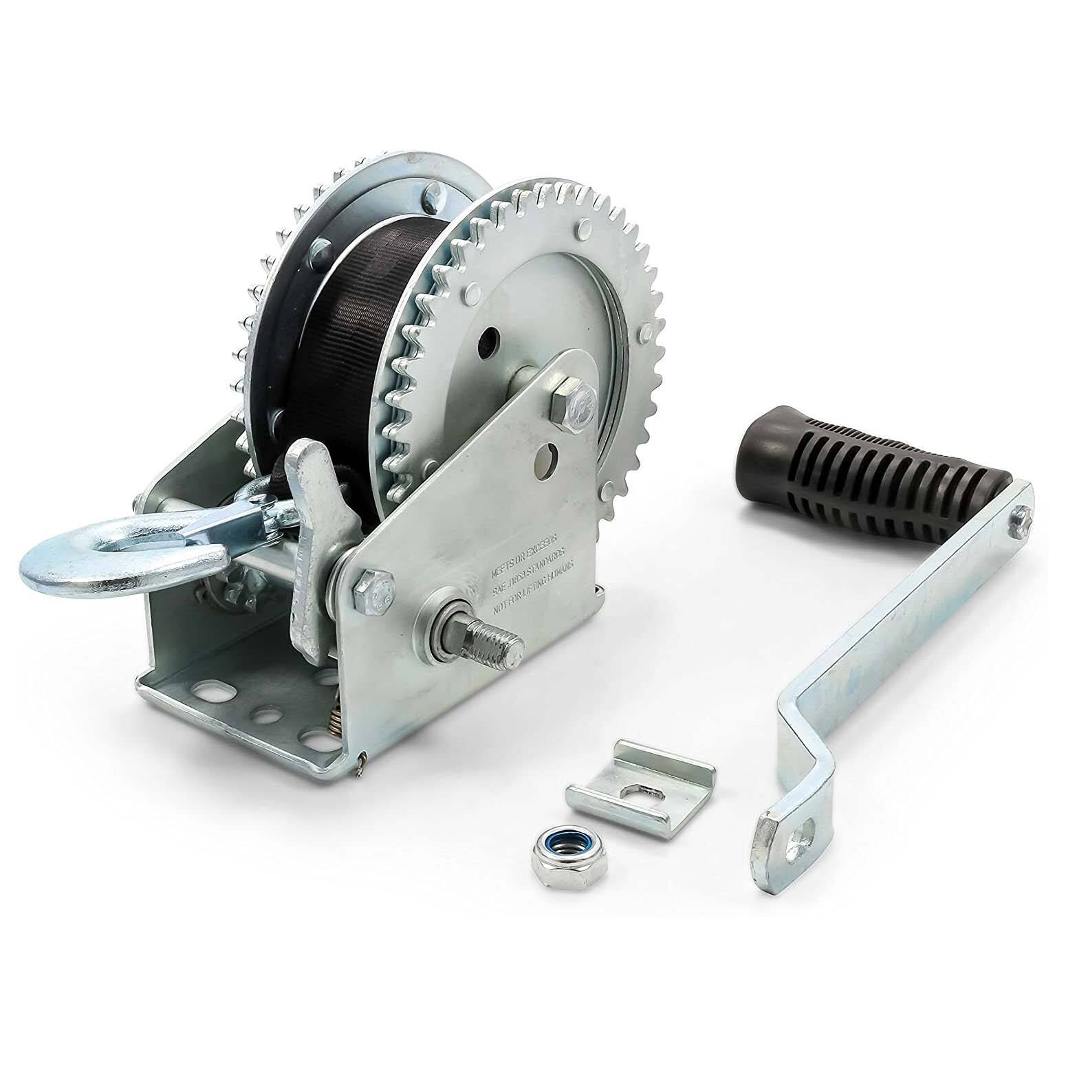 Alt View 1. Camco - Camco Steel Marine Durable Corrosion Resistant Towing Winch w/ 1,200-lb Capacity - Multi.