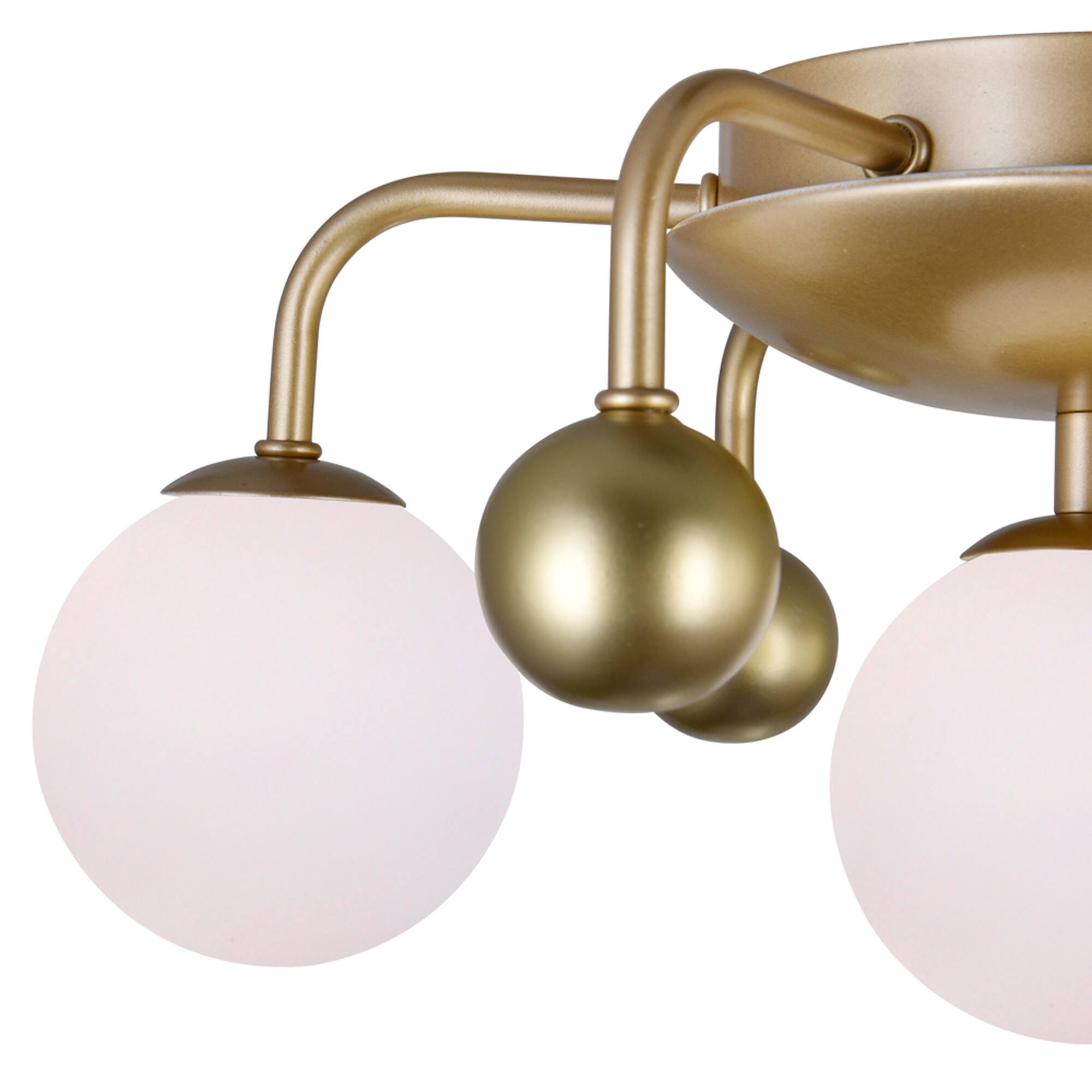 Alt View 1. CWI Lighting - Element 4 Light Flush Mount With Sun Gold Finish - Sun Gold.