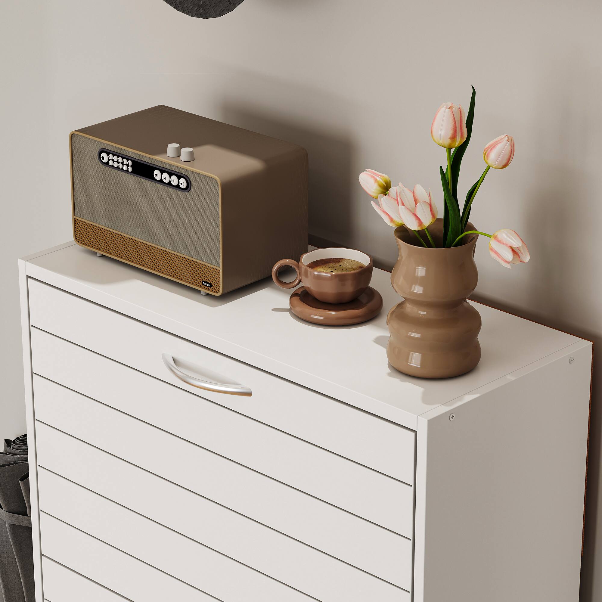 Alt View 1. FUFU & GAGA - Minimalist Flip-Top Shoe Cabinet with Multi-Layer Storage – Stylish and Functional Home Organizer - White.