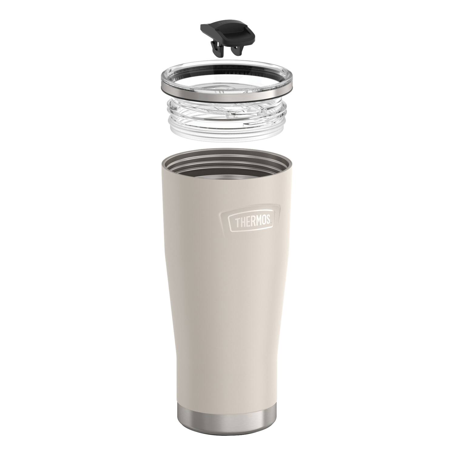 Back. Thermos - Thermos 24. oz Icon Insulated Stainless Steel Tumbler - Sandstone - Sandstone.