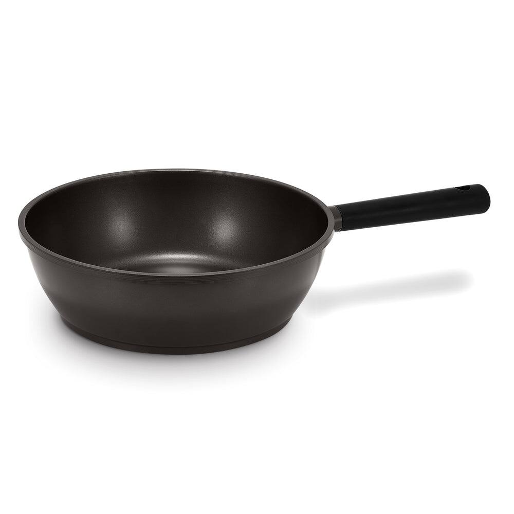 Cuckoo - 11" Ceramic Nonstick Wok Pan, Nonstick, Induction Compatible COP-B2810HGB - Black - Thumbnail 2