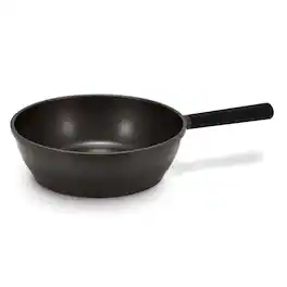 Cuckoo - 11" Ceramic Nonstick Wok Pan, Nonstick, Induction Compatible COP-B2810HGB - Black