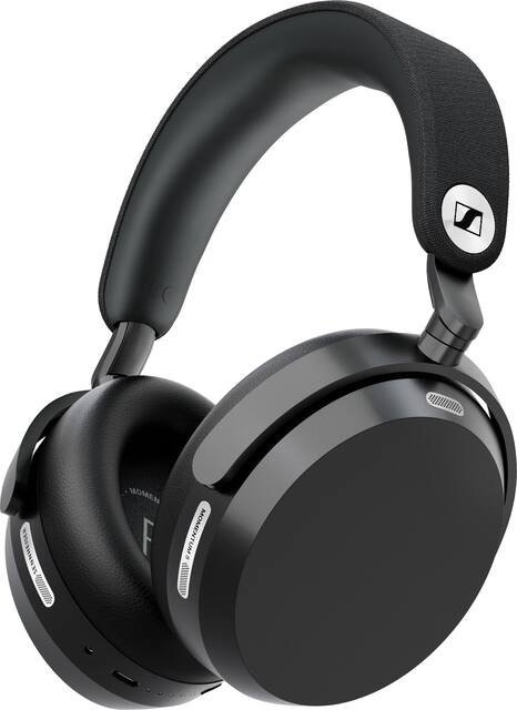 Sennheiser - MOMENTUM 5 Bluetooth Wireless Adaptive Noise-Canceling Over-The-Ear Headphones - Black
