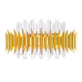 CWI Lighting - Cityscape 7 Light Wall Sconce With Finish - Satin Gold