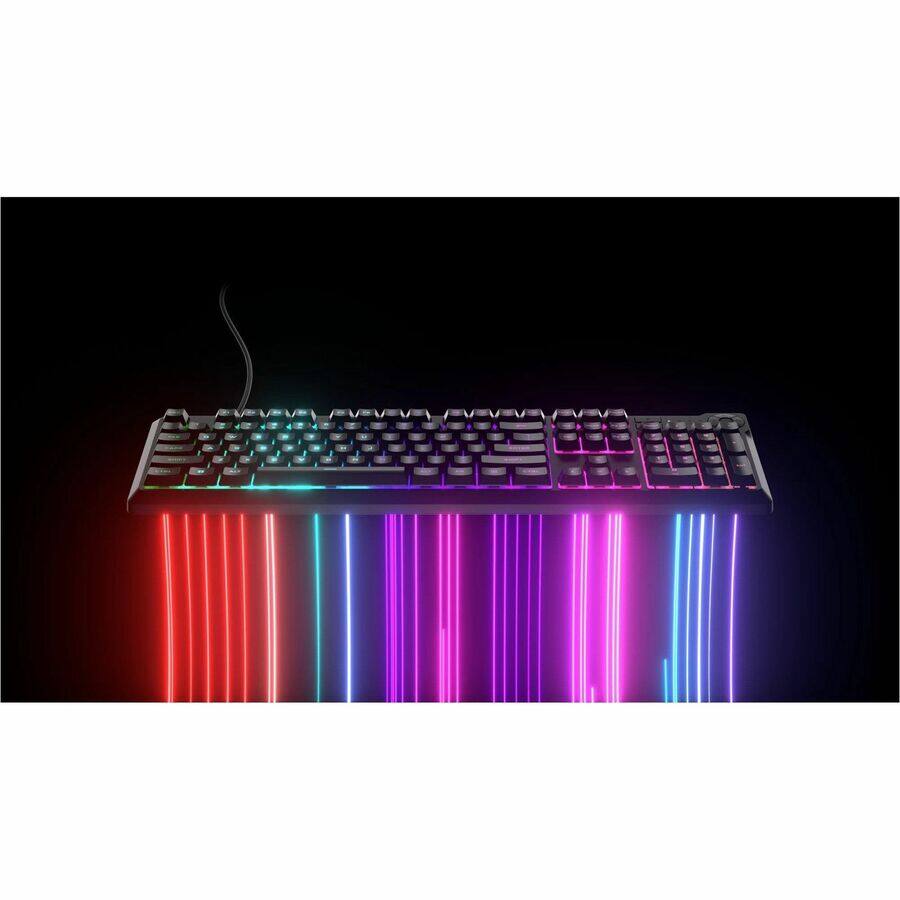 Alt View 7. CORSAIR - Corsair K55 CORE RGB Gaming Keyboard - Black - Cable Connectivity - Full-size - USB 2.0 Type A Interface - RGB LED - 110 - Black.