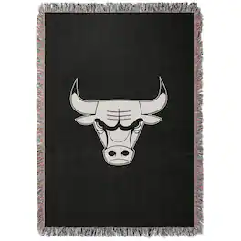 Chad & Jake - Chicago Bulls Woven Blanket - Black