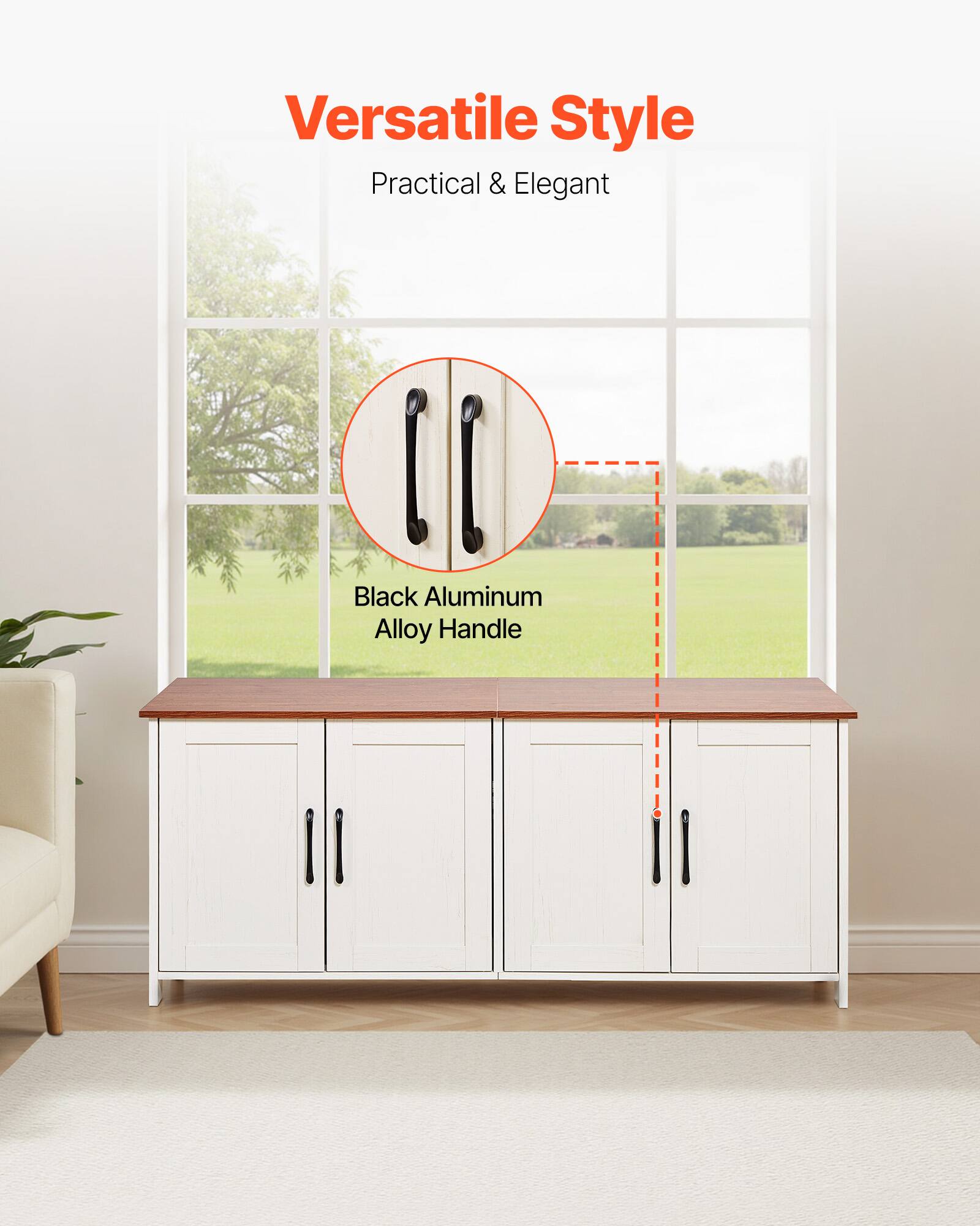 Versatile Style  
Practical & Elegant  

Black Aluminum Alloy Handle