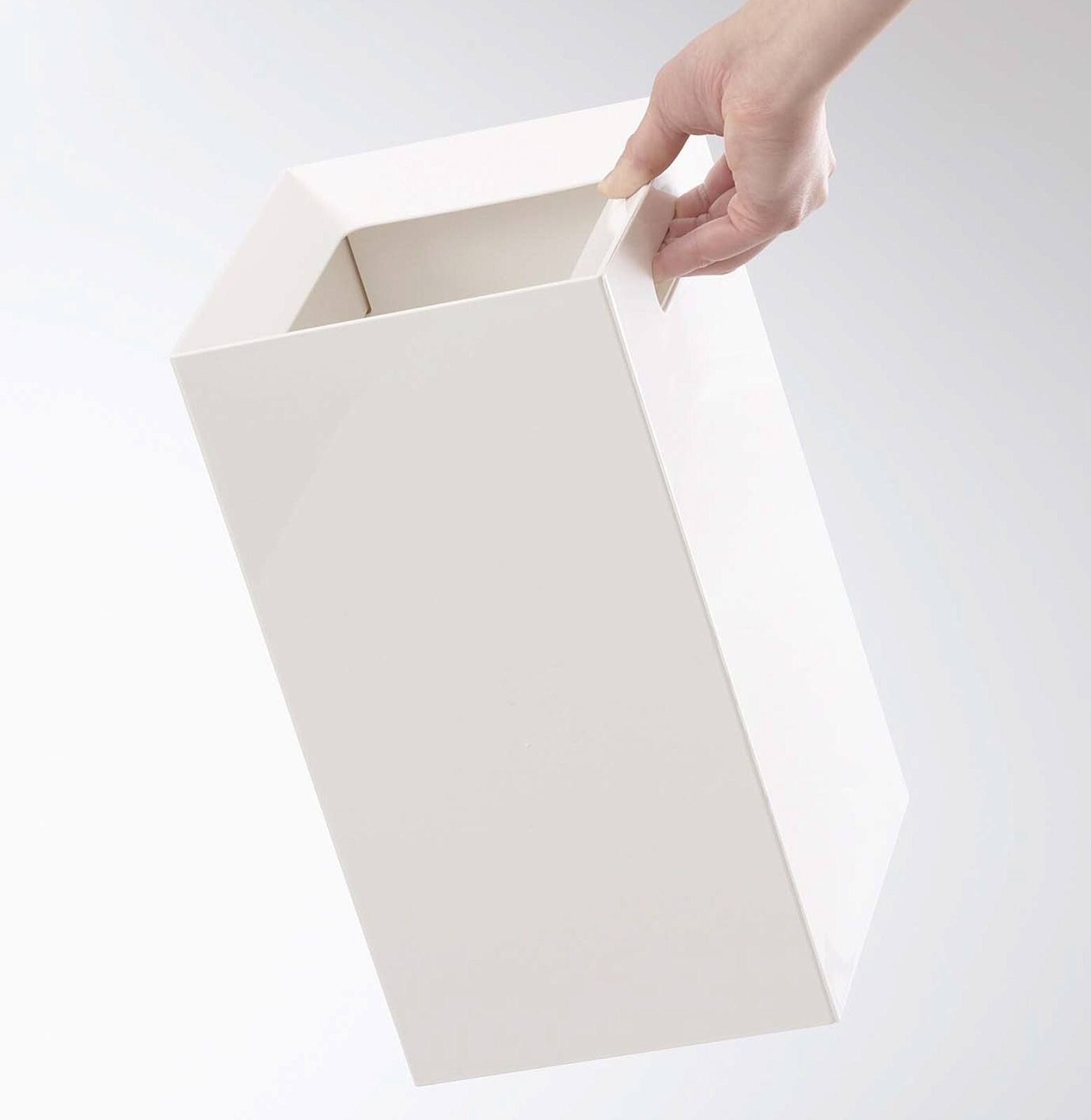Left. Yamazaki Home - Trash Can - White.