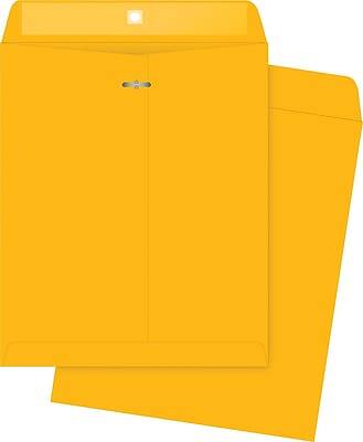 Front. Quality Park - Clasp Kraft Catalog Envelope, 12" x 10", 100/Box - Kraft.