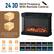 24 INCH 3D Fireplace With Remote Control
The item will be delivered in 2 packages, and each may arrive at a different time.
(burn with or without heater)
- Authentic flame effect
- 0.5-6 Hours Timer
- 62°F-82°F
- 12 Mesmerizing Flame Colors
- Overheating protection
- CSA Listed