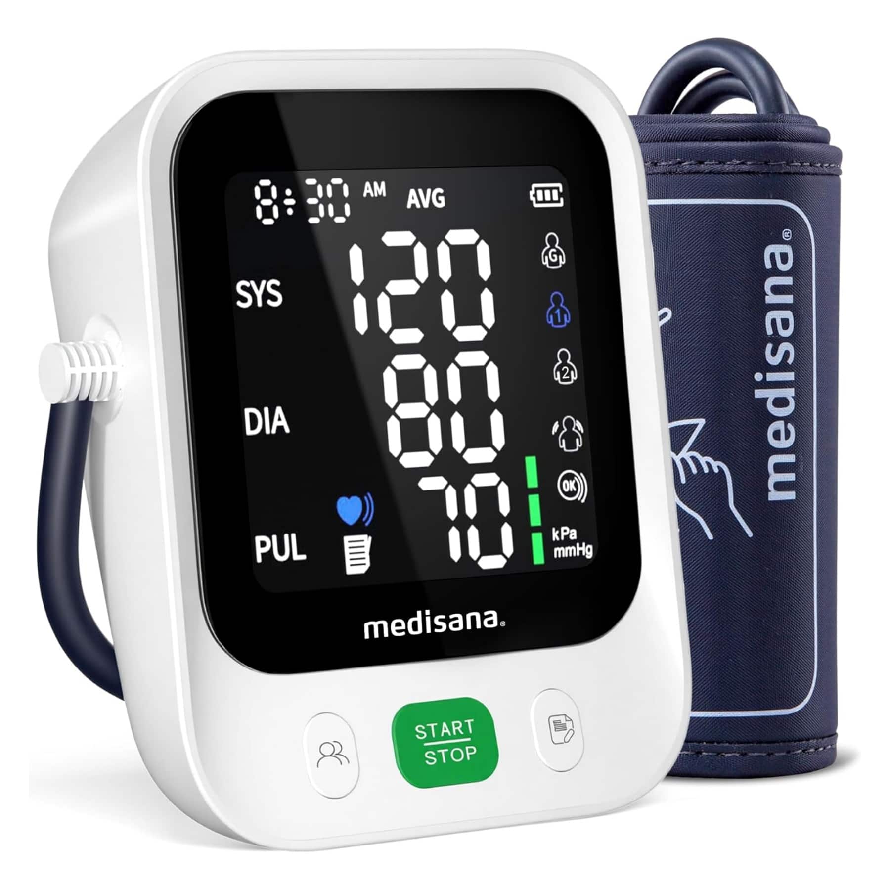 Dazzed Corner - Automatic Upper Arm Blood Pressure Monitor, 2x199 Memory - White