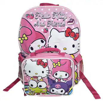 hello kitty deluxe embroidered 16 school bag backpack Kitty 16" 4pc Set or clothes Personalized Hello Kitty Backpack for