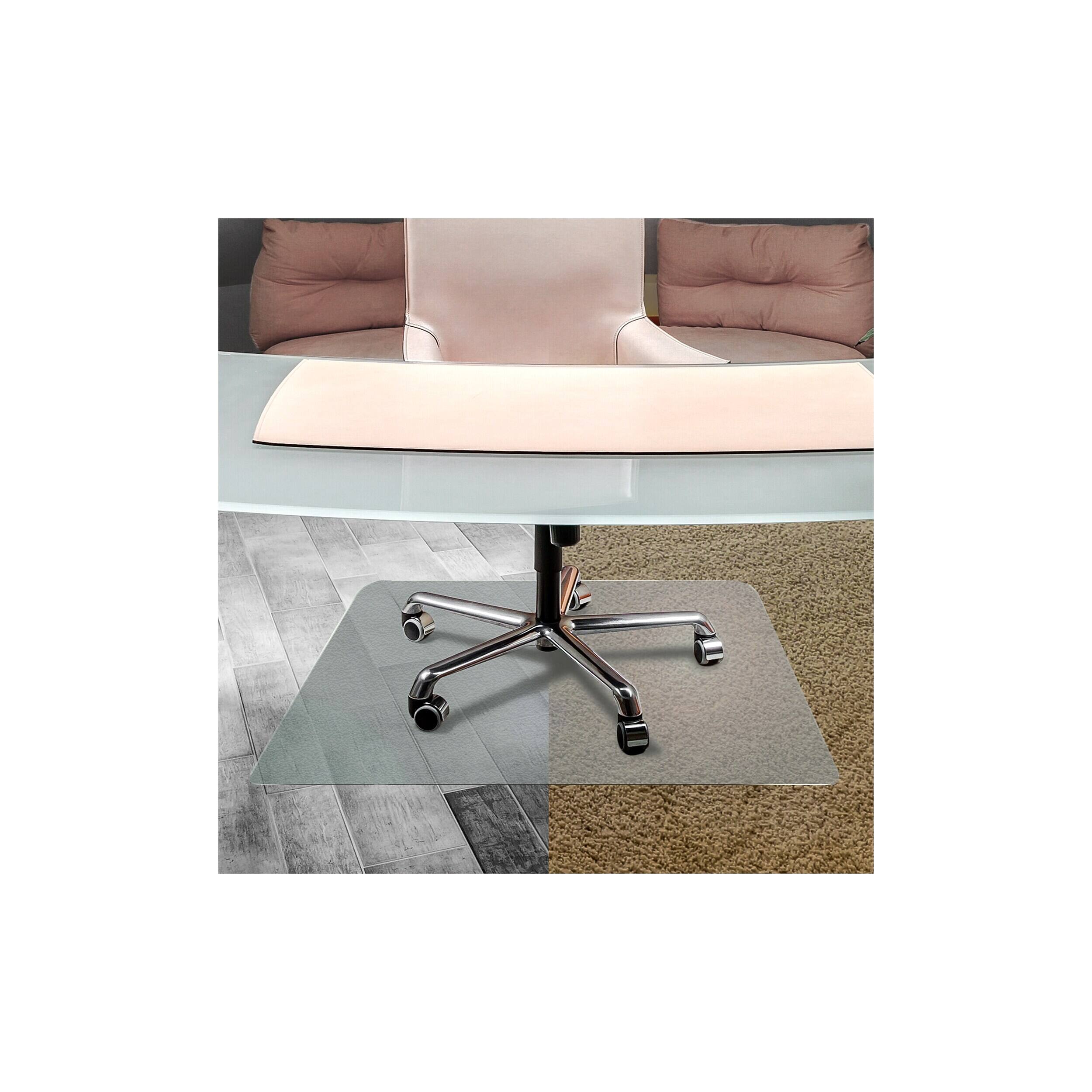 Alt View 3. Floortex - Cleartex Unomat Carpet & Hard Floor Chair Mat, 48" x 53", Clear (NRCMFLPD0004) - Clear.