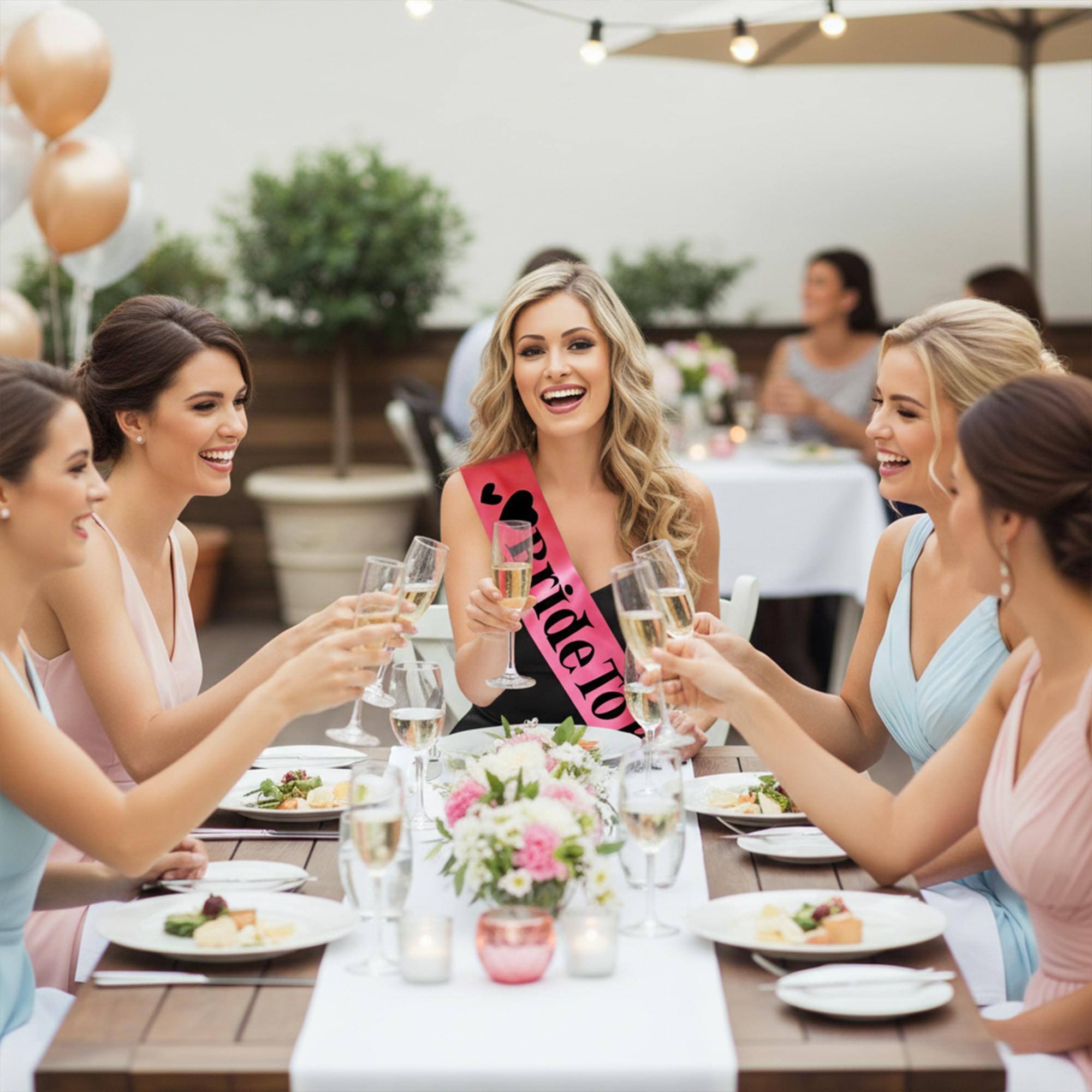 Alt View 2. Smiffys - Pink Bride to Be Sash Costume Accessory - Pink.