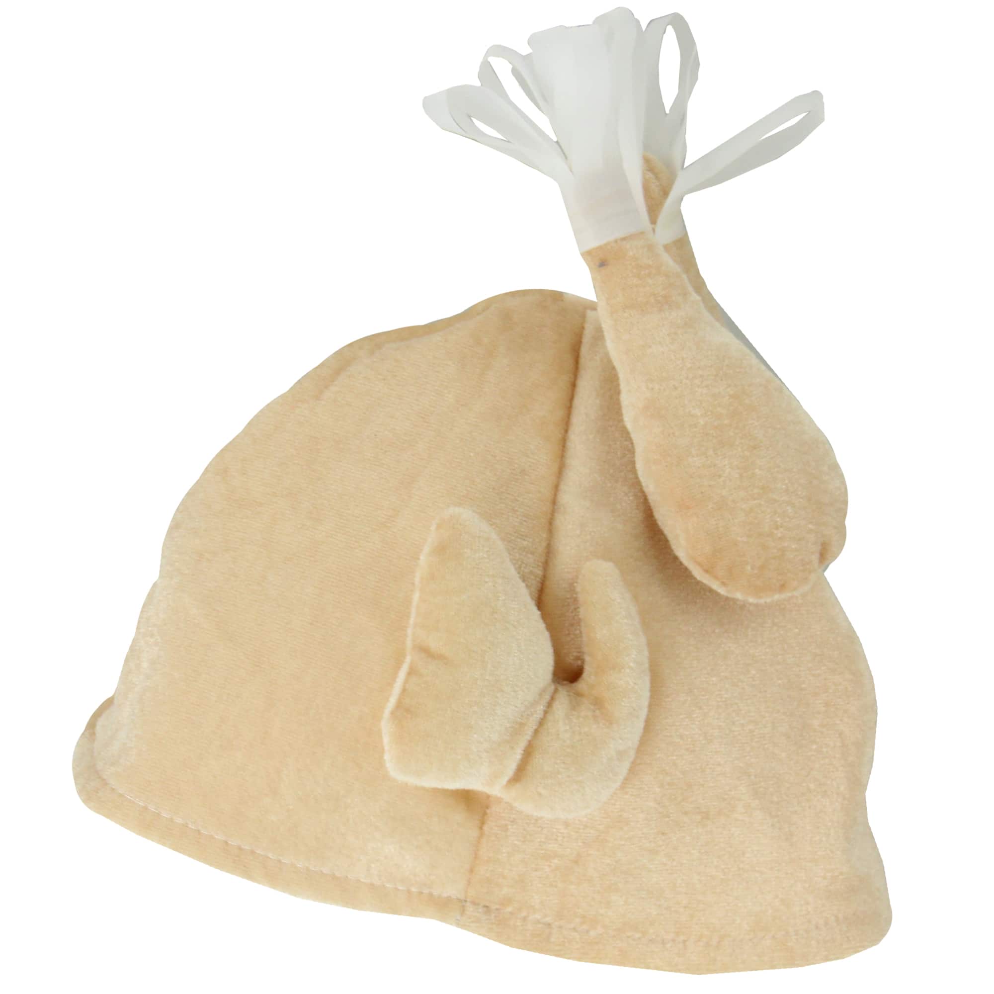 Northlight - Unisex Adult Plush Turkey Costume Hat - One Size - Beige