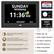 SUNDAY MORNING 11:36 AM
15 JANUARY 2023
High contrast display, clear without hurting eyes
10 country system languages:
English, Deutsch, Français, Español, Italiano, Português, Polski, Nederlands, Suomalainen, Svenska
12 alarm clock, medicine reminders
Power-off memory, automatically updated to current time on next power on
Easy set-up
Auto night dimmer
12 alarm options
On/Off memory
Wall mountable
8 languages