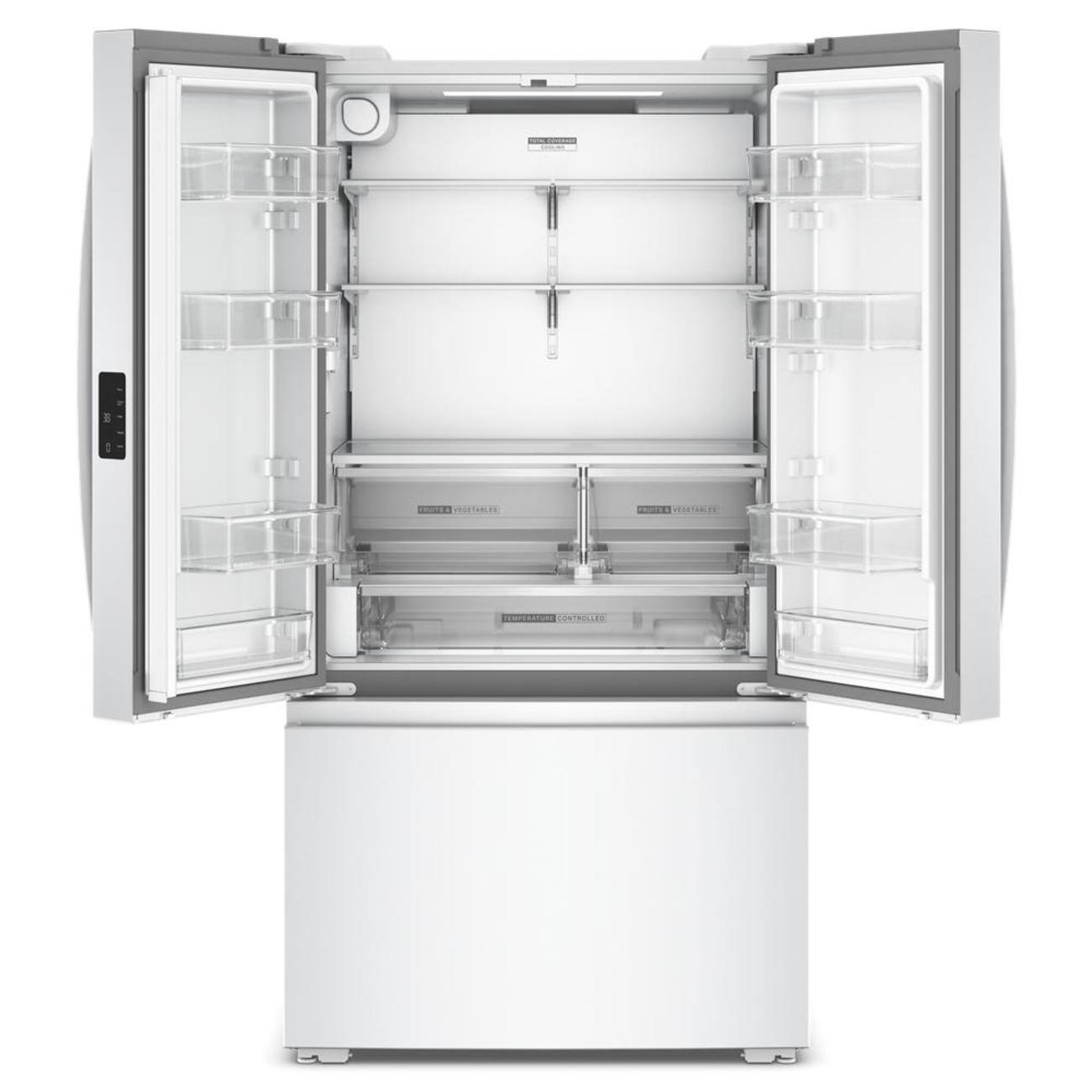 Alt View 7. Whirlpool - 36 in. Wide 24 cu. ft. 3-Door French Door Counter Depth Refrigerator - White.