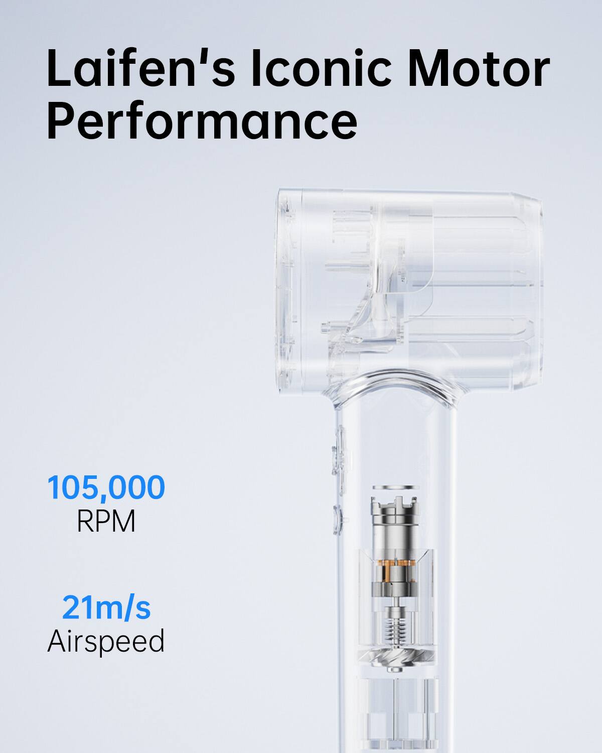 Laifen's Iconic Motor Performance: 105,000 RPM, 21m/s Airspeed