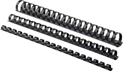 Alt View 3. Fellowes - 3/4" Plastic Binding Spine Comb, 150 Sheet Capacity, 25/Pack - Black.