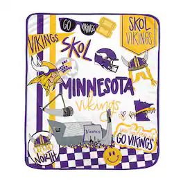 Pegasus - Minnesota Vikings 60- x 70- Fan Favorite Royal Plush Blanket - Multicolor