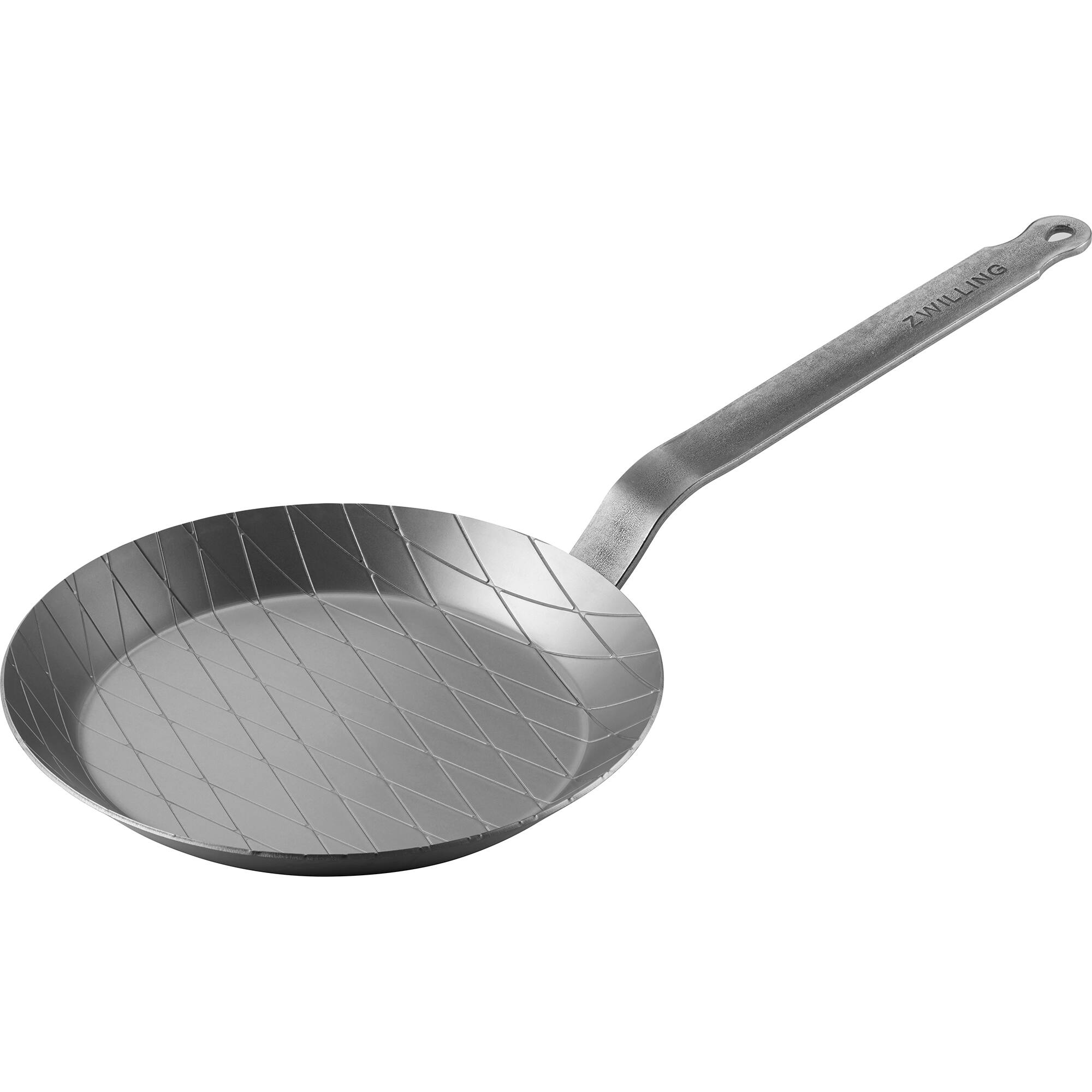 Front. ZWILLING - ZWILLING Forged 9.5-inch Carbon Steel Fry Pan - Silver.