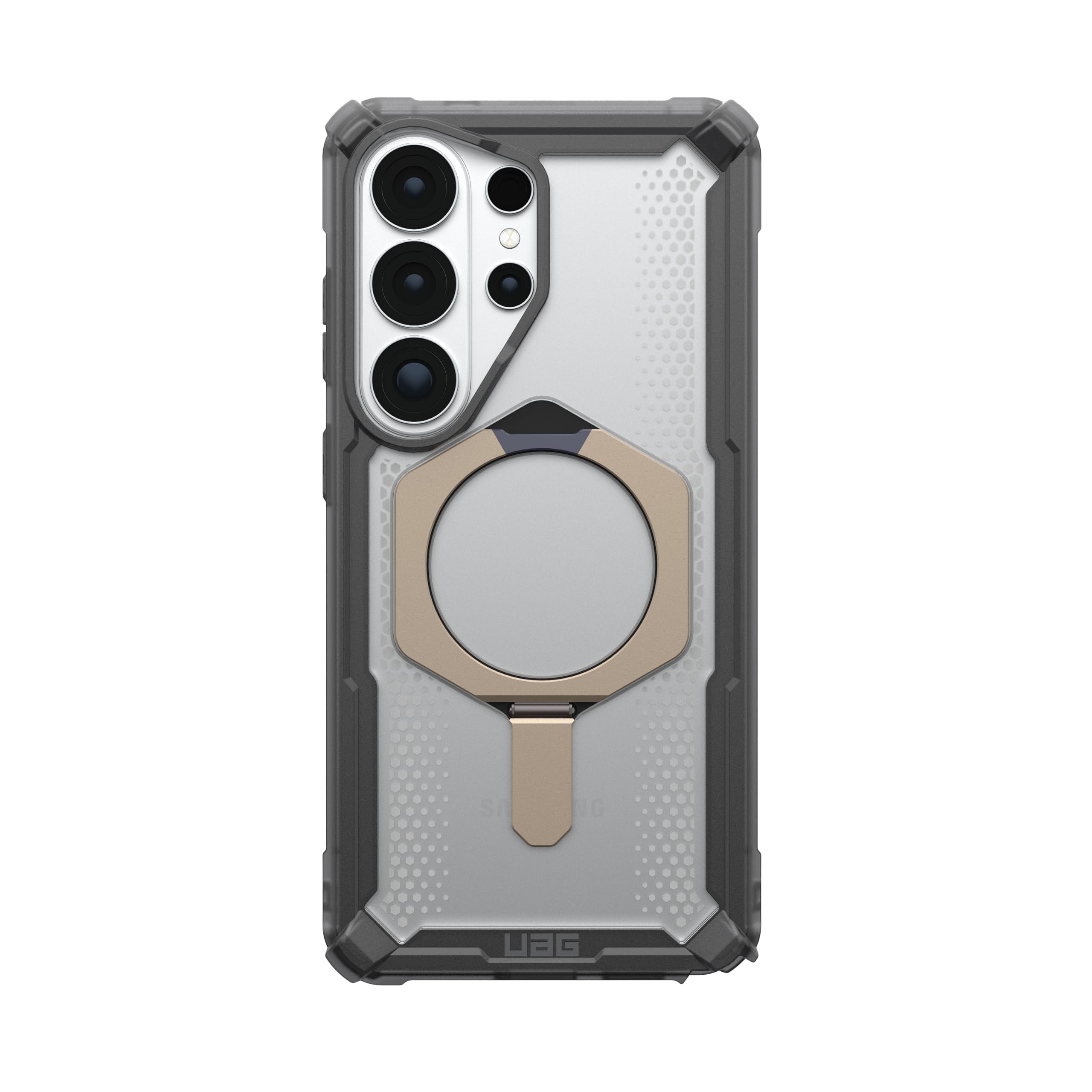 Alt View 5. UAG - Samsung Galaxy S26 Ultra Case w Magnetic Charging, Built-In Kickstand, Sculpted Corners, Rugged Protective Cover - Ash/Titanium.