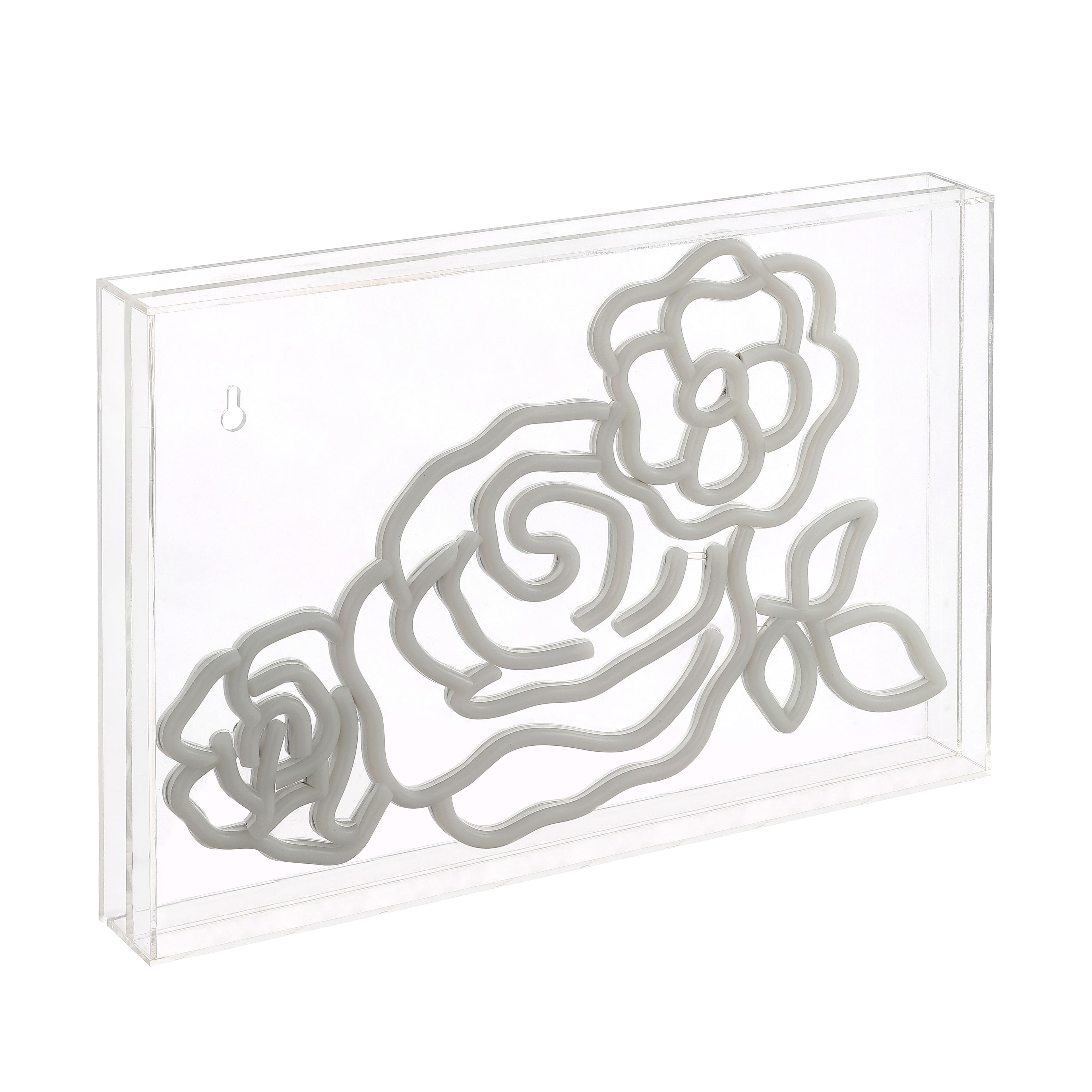 "Jonathan Y - Crowd Of Roses 15"" X 10.3"" Contemporary Glam Acrylic Box USB Operated LED Neon Light - Pink/White/Yellow" price history on PriceWatchPro