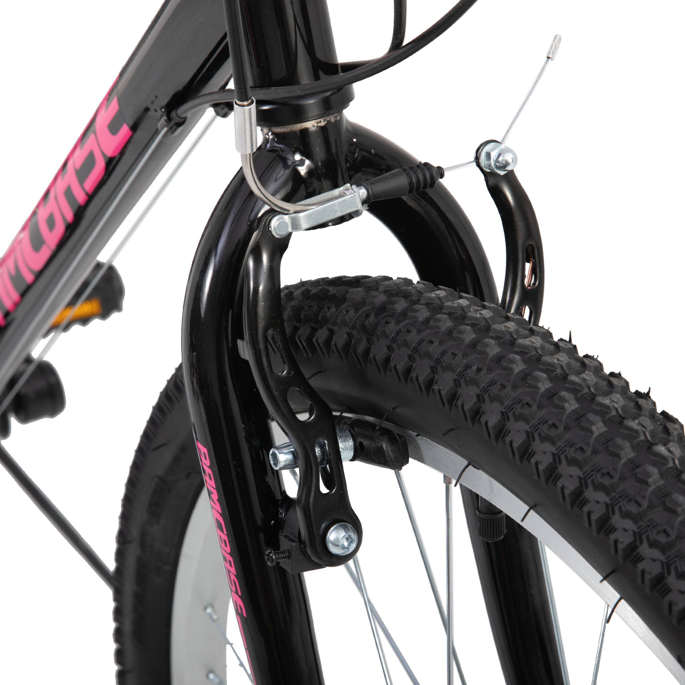 Alt View 6. HILAND - BAMCBASE Lavender 24'' Step-through Mountain Bike with 18-Speed, High-Tensile Steel Frame Bicycle, MTB Women, Black - black.