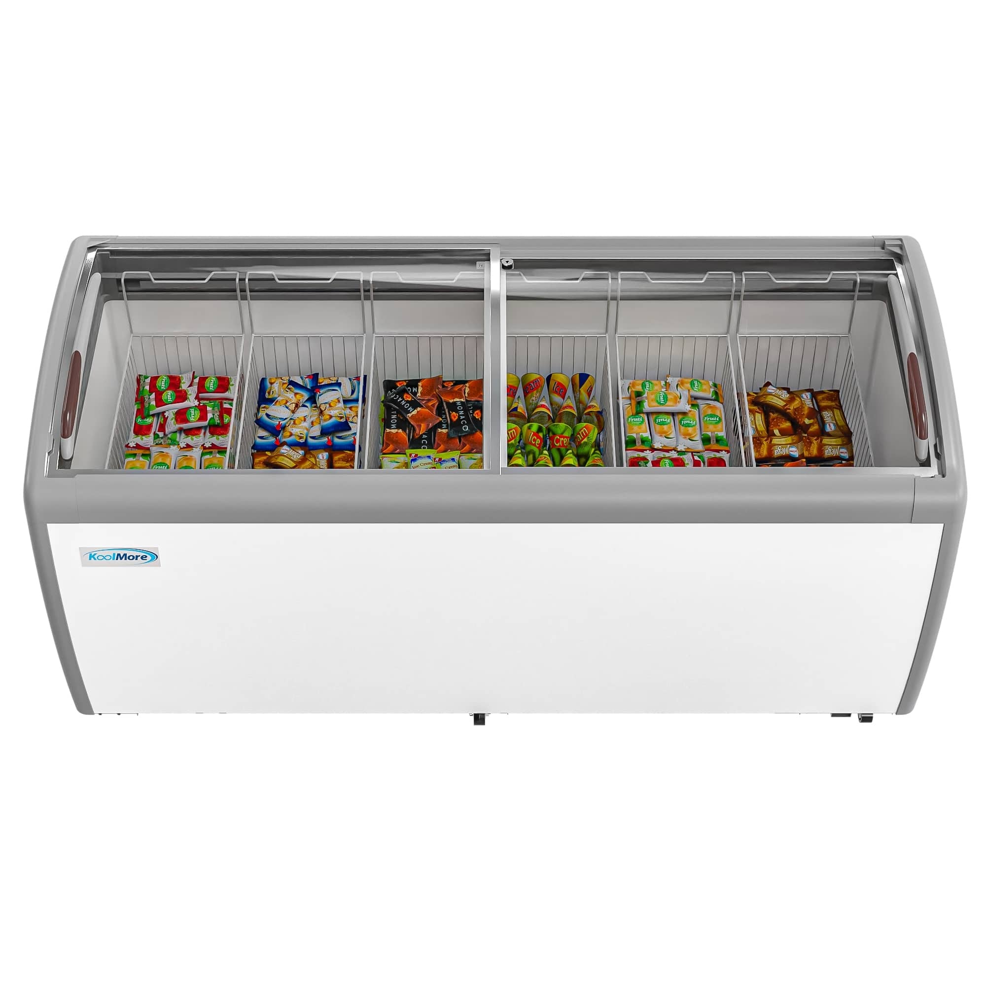 Koolmore - 71 in. Commercial Ice Cream Display Freezer, 20 cu. ft. MCF-20C - White