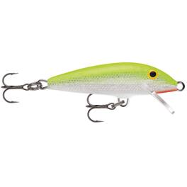 Rapala - Original Floating 05, Fishing Lure - Silver Fluorescent Chartreuse